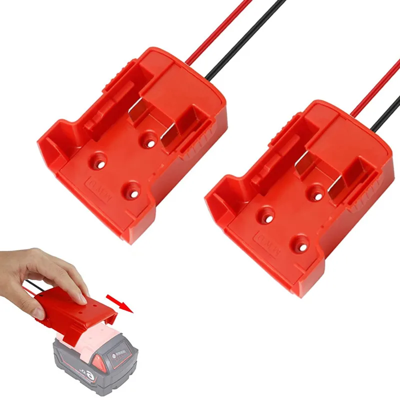 

Battery Adapter for Milwaukee XC18 18V Li-Ion Battery DIY Power Tool Battery Converter 12 Awg Wires Connector Conversion