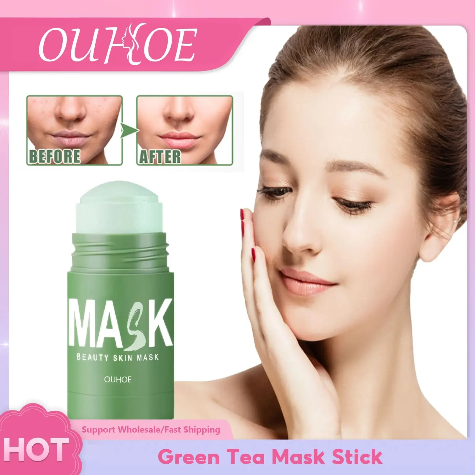 

Face Cleaning Mask Stick Oil Control Remove Blackhead Acne Treatment Pore Dirt Purifying Nourishing Anti Pimples Clay Solid Mask