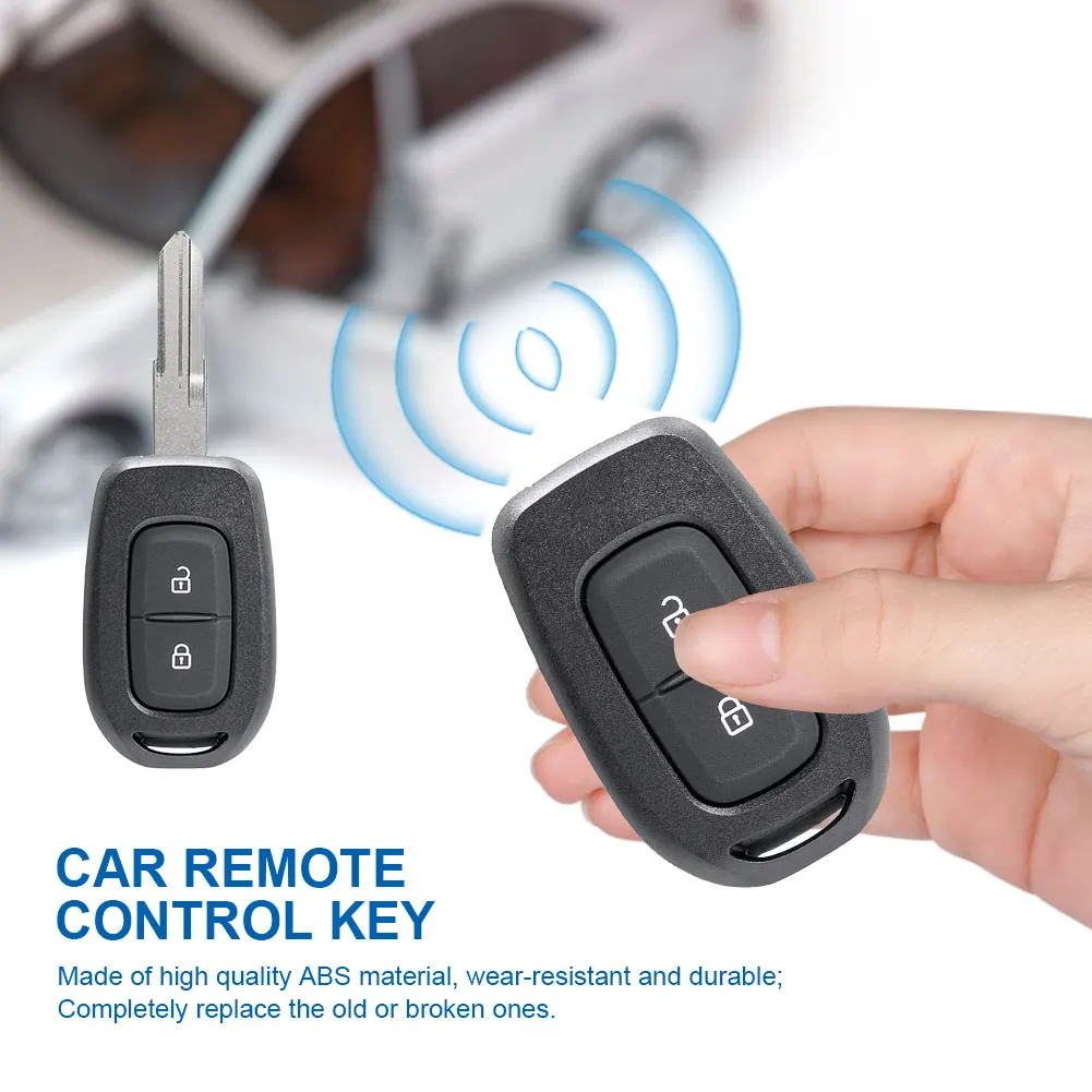 

2 Button Replacement Key Fob 433MHz Keyless Entry Remote PCF7961M Chip Built in Battery for Renault Sandero Logan Dokker