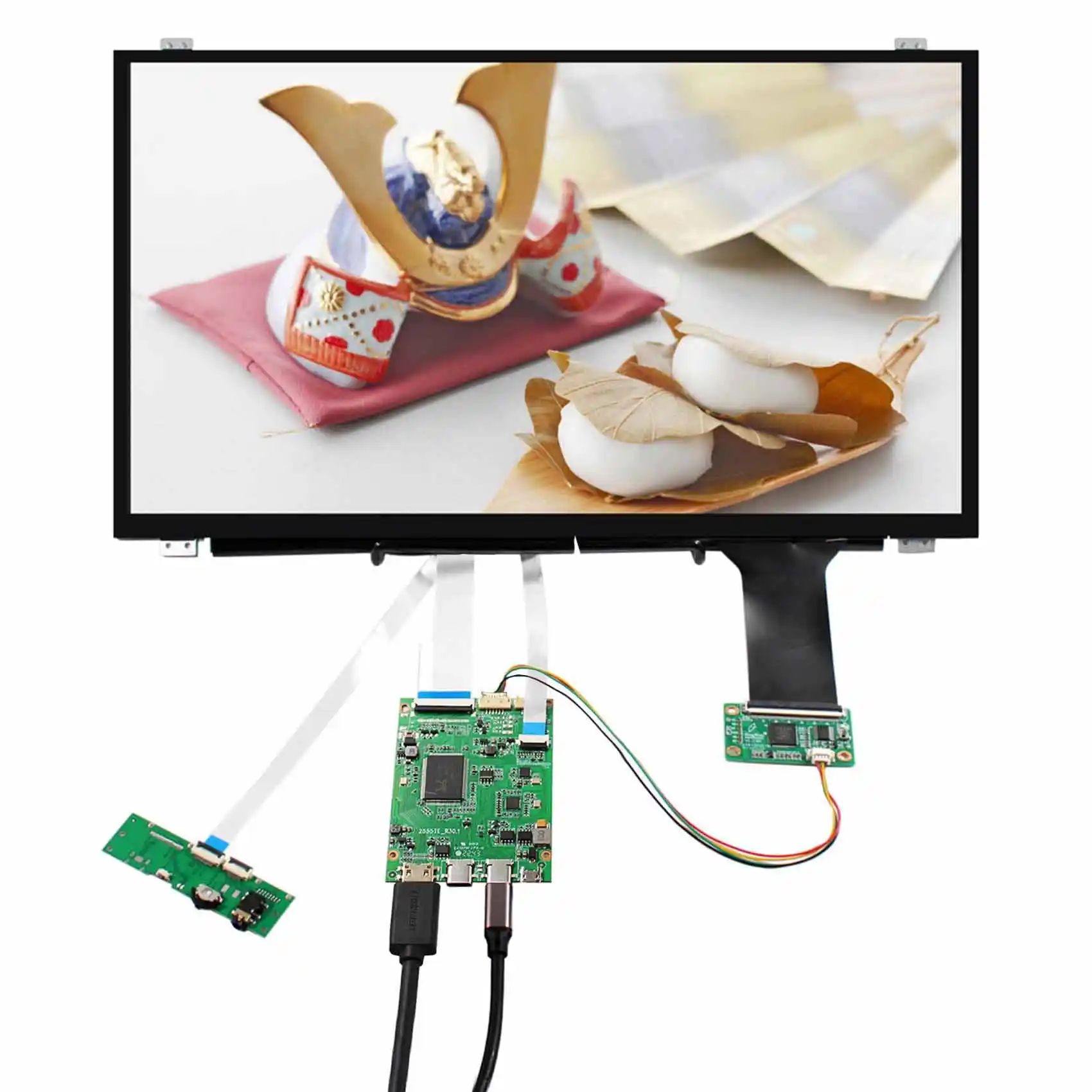 

5,6 дюймовый 1920x1080 IPS экран емкостный сенсорный экран для ноутбука + USB C HDMI Плата