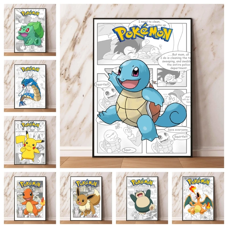 

Poster And Painting Pokemon Empoleon Living Room Friends Gifts Decorative Wall Stickers Modular Prints Cartoon Character Picture
