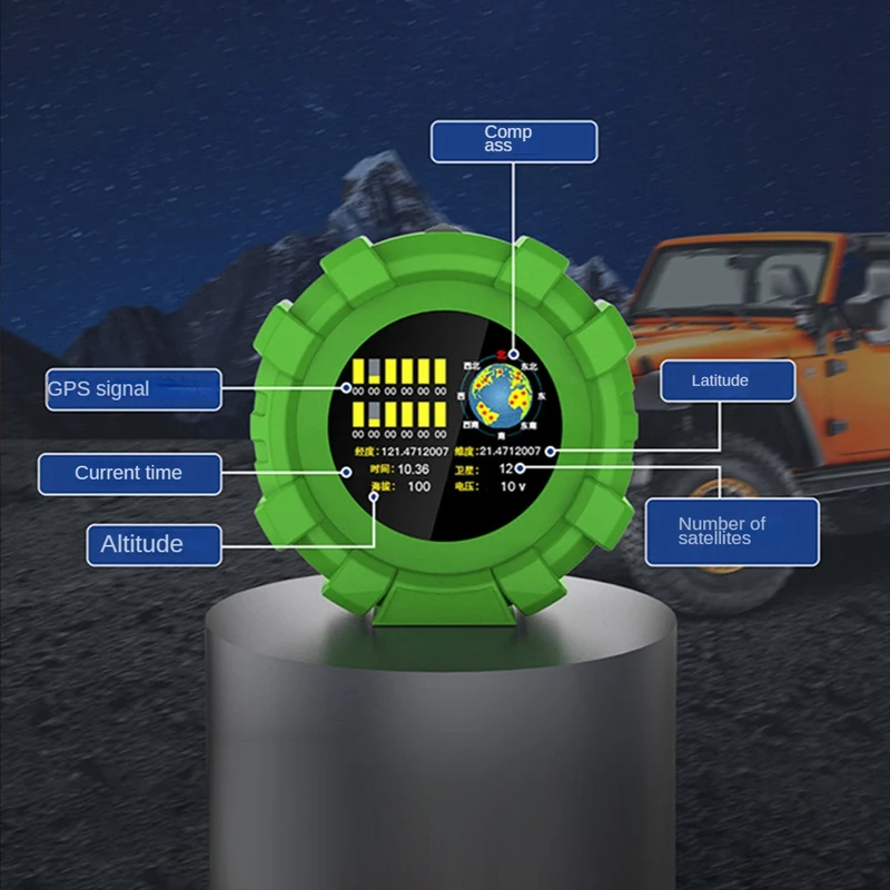 M95 GPS многофункциональный Инклинометр 4x4 Автомобильный измеритель наклона