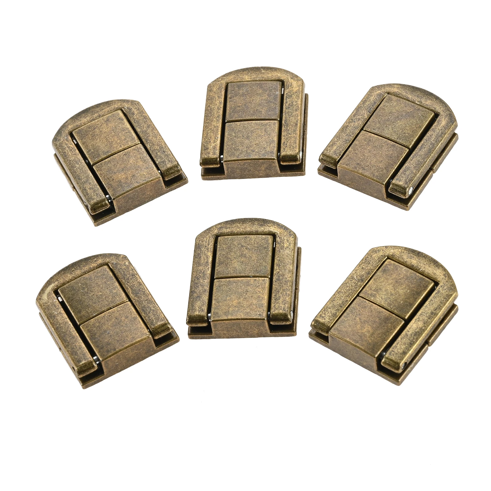 6 шт., античная бронза/золото, тумблер, замок из сплава, засов, защелка, застежка для шкатулки для драгоценностей, чемодан, пряжка, зажим, мебельная фурнитура