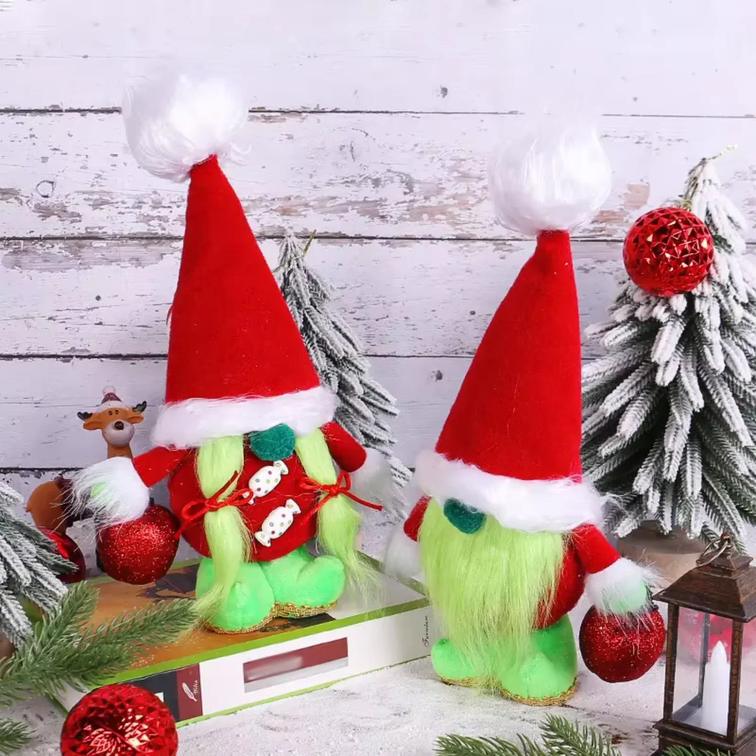 Дешевая оптовая продажа Grinch безликая стоящая рождественская кукла модная