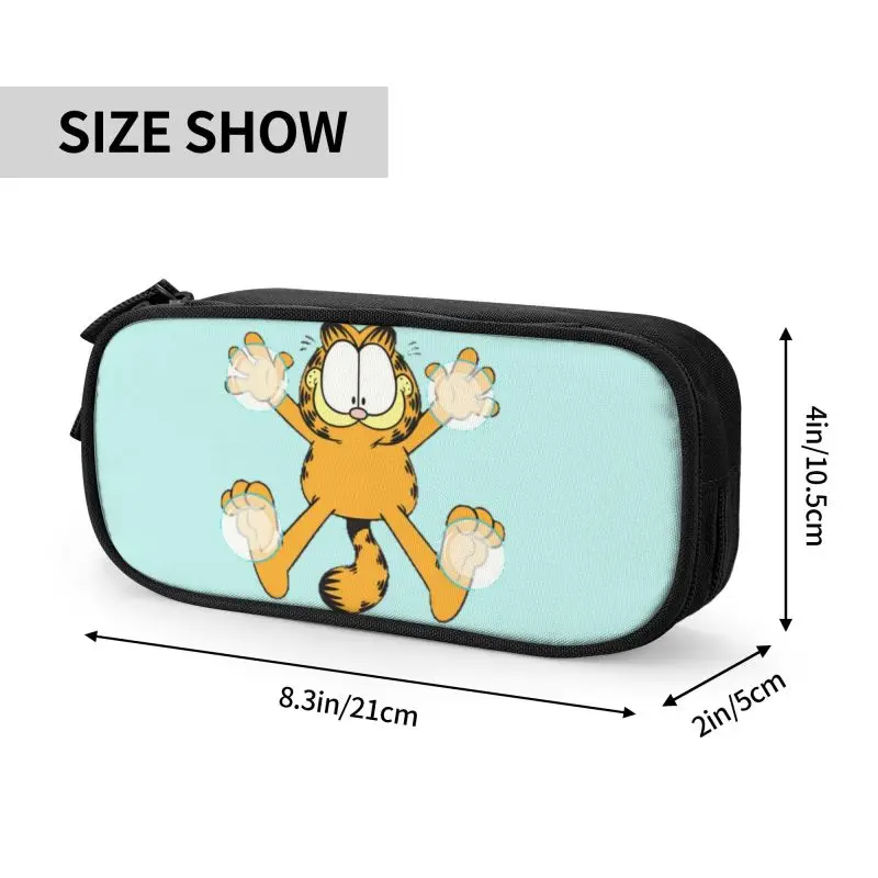 Индивидуальный милый чехол для карандашей с изображением кота девочек и