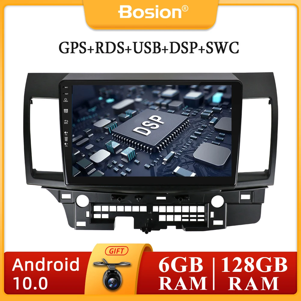 Автомагнитола 2 Din/1 Din мультимедийный плеер Android 10 0 для Mitsubishi Lancer 2006-2016 GPS навигация