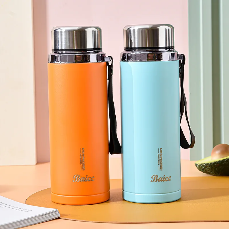 

Thermo Bottle 304 stainless steel insulated cup tea separation tea cup portable car mounted large capacity business drinking cup