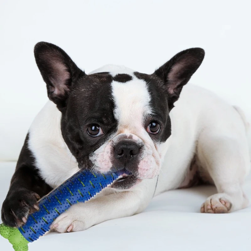 

Puppy Brush Dog Toothbrush Chew Toy Stick Cleaning Massager Pet Teeth Cleaning Toys Multifunctional Silicone Doggy Dental Care