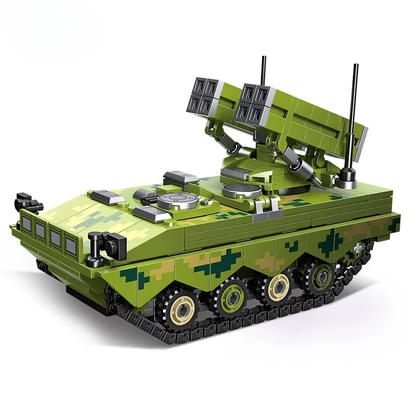 Детская игрушка бронированный автомобиль пластиковые мелкие частицы с DIY