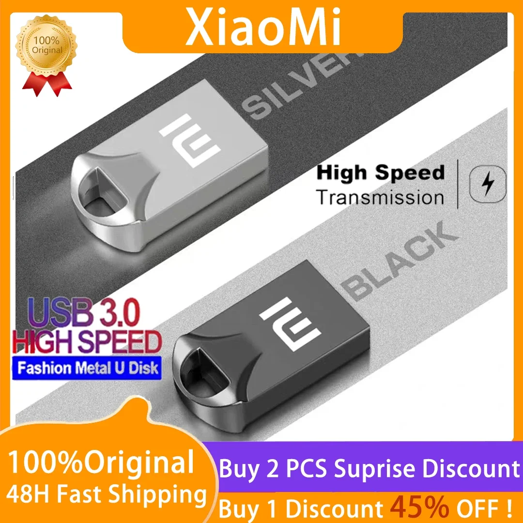 

2023 XIAOMI Metal Usb High Speed 3.0 Memory Stick Flash Drive SSD 2TB 1TB U Disk Pen Drive 3.0 For Phone PC Laptop 512GB 256GB