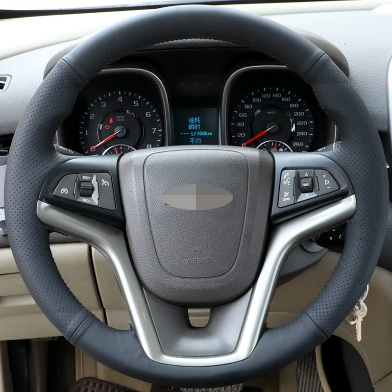 

Сшитая вручную черная фотосессия из натуральной кожи для Chevrolet Malibu 2011-2018 Volt Camaro 2011-2015 Aveo 2016-2018