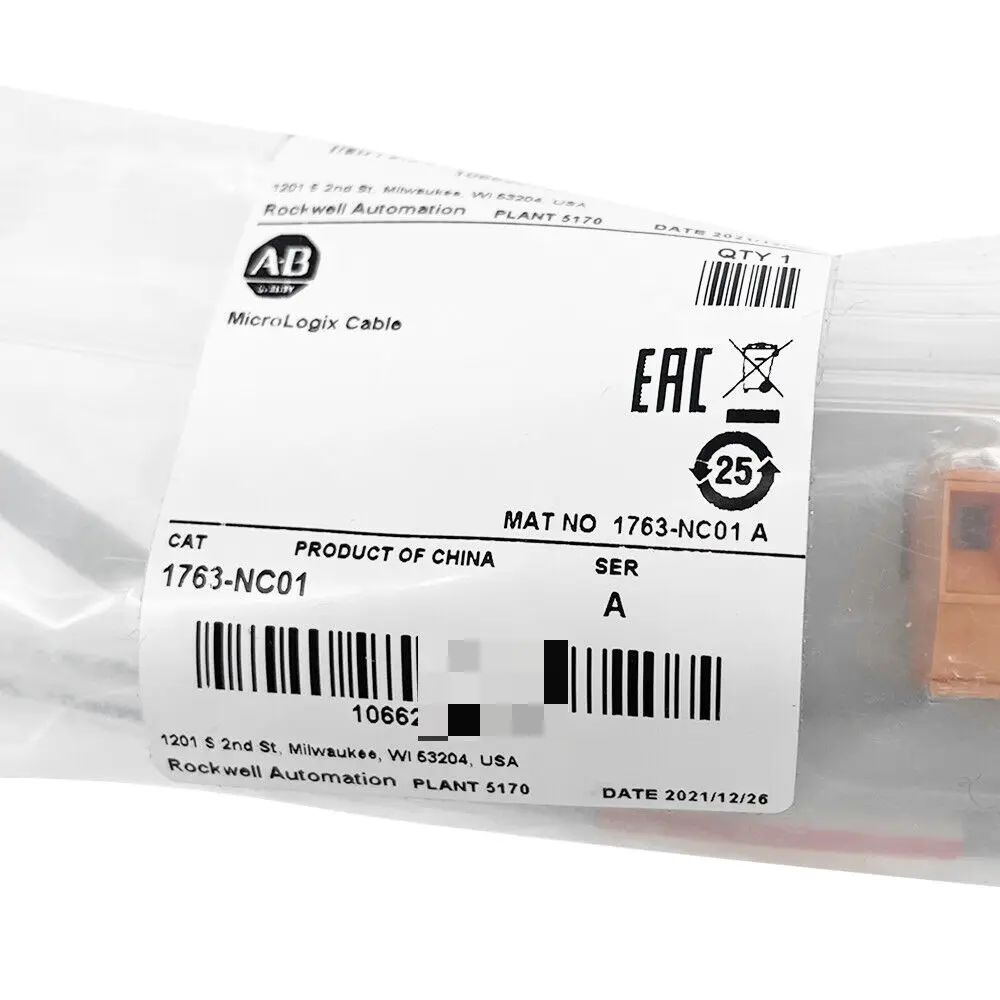 

1 шт. Новый Аллен-Брэдли 1763-NC01 /A микрологический фотоэлектрический кабель с избыточным запечатанным покрытием