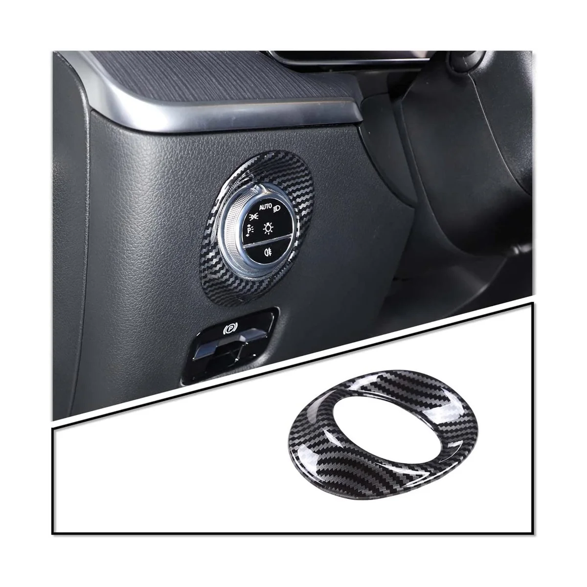 Кнопка головного света для Mercedes Benz C Cl W206 C200 C300 2022 аксессуары ABS углеродное волокно