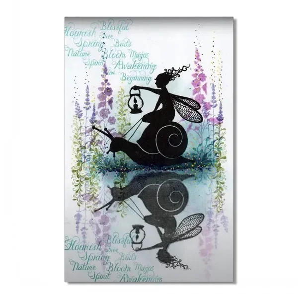 Новинка трафареты с эльфскими буквами и венком прозрачные штампы для