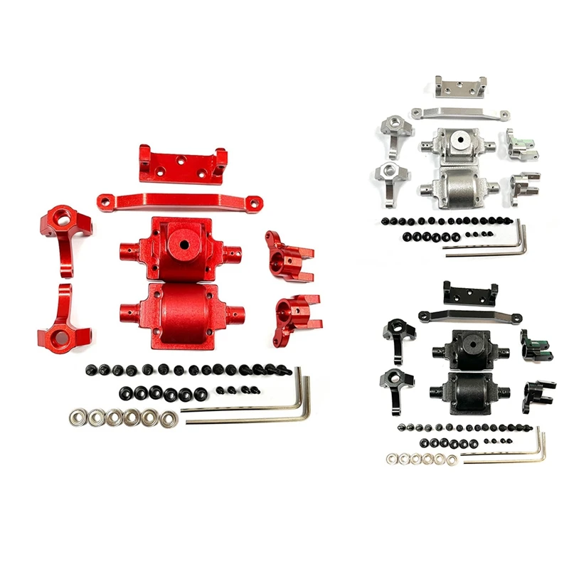 

Metal RC Car Accessories Steering Block Gearbox Housing For HAIBOXING HBX 2098B 1/24 RC Car Upgrades Accessories Red