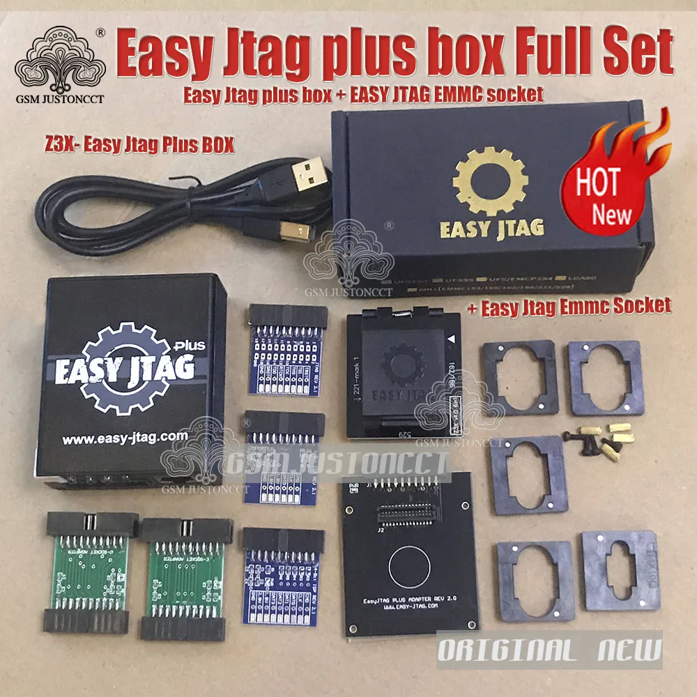 2023 Оригинальный Новый Z3X-легкий Jtag Plus Box Fllu Set + EMMC Socket UFS BGA 254 UFSBGA 153 Tool