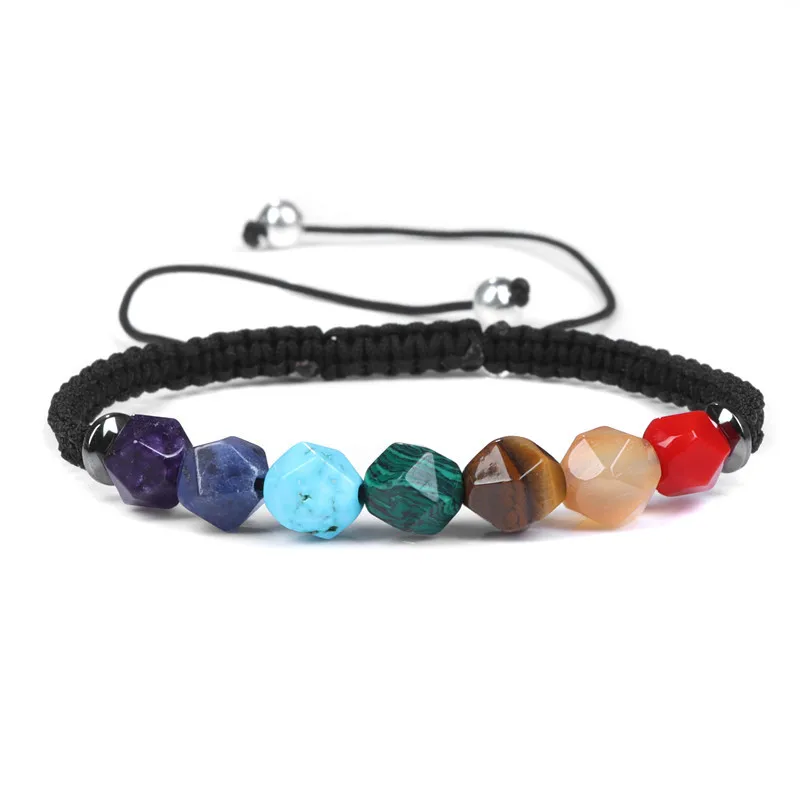 

2023 European Natural Stone 7 Chakra Bracelet For Women Yoga Reiki Healing Meditation Bracelet Men Women Spiritual Jewelry RZ-01