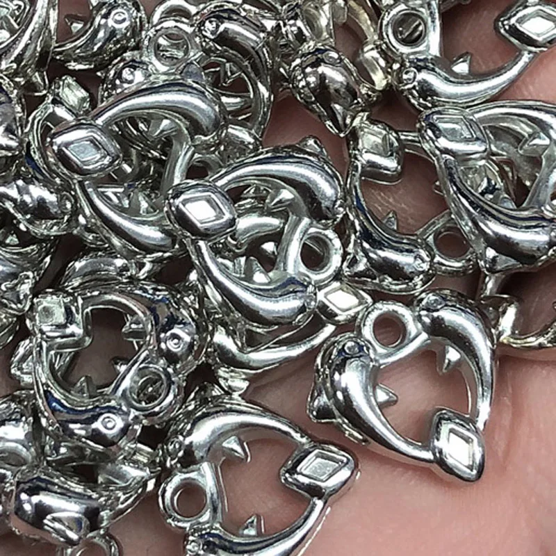 

DIY 16*19mm30/50/100pcs/lot siliver beads jewelry making charm bracelet bracelets for women charms for bracelets acrylic