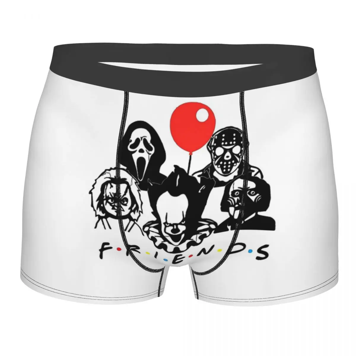 

Halloween Horror Friends Men Boxer Briefs Underpants Highly Breathable High Quality Sexy Shorts Gift Idea