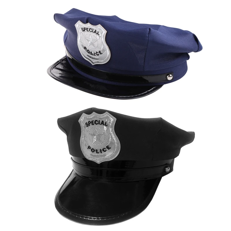 

E56C Cosplay for police Hat Halloween Costume Party Supplies Special for police Props for Halloween Festival Children Kid