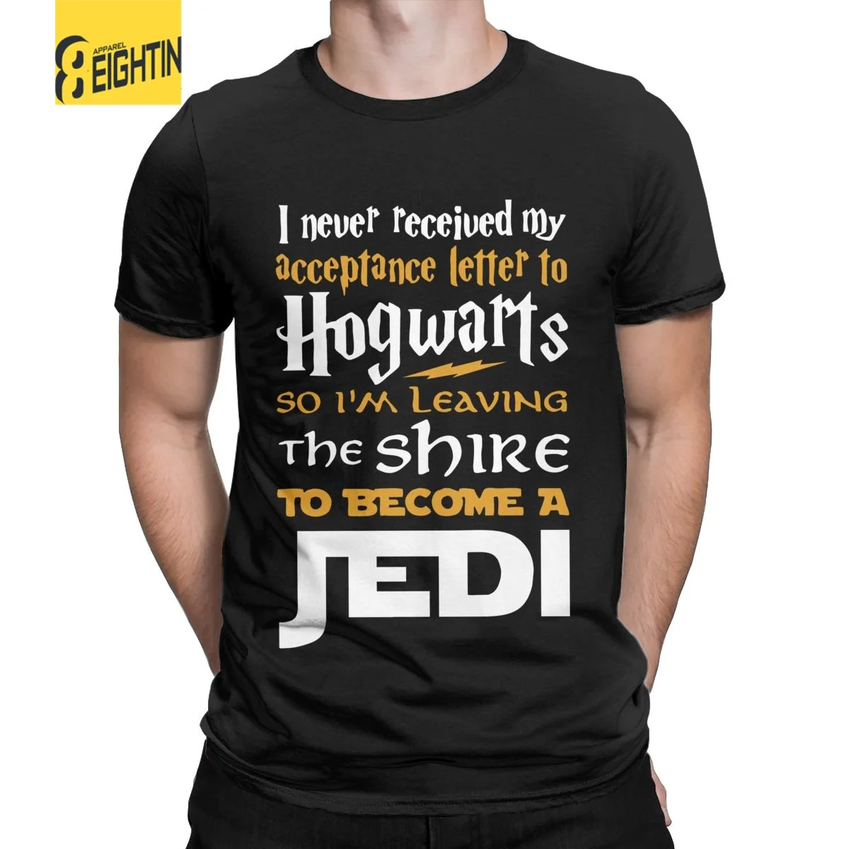 

Disney Men Never Received My Hogwarts Letter Fandom Jedi Star Wars Tee Women T-Shirt Short Sleeve Top Woman Graphic Tshirts