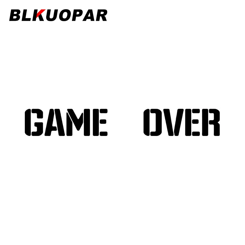 

BLKUOPAR игровая наклейка на автомобиль, простая Защита от солнца, индивидуальность, водонепроницаемая, искусственная кожа, простой бампер, ске...