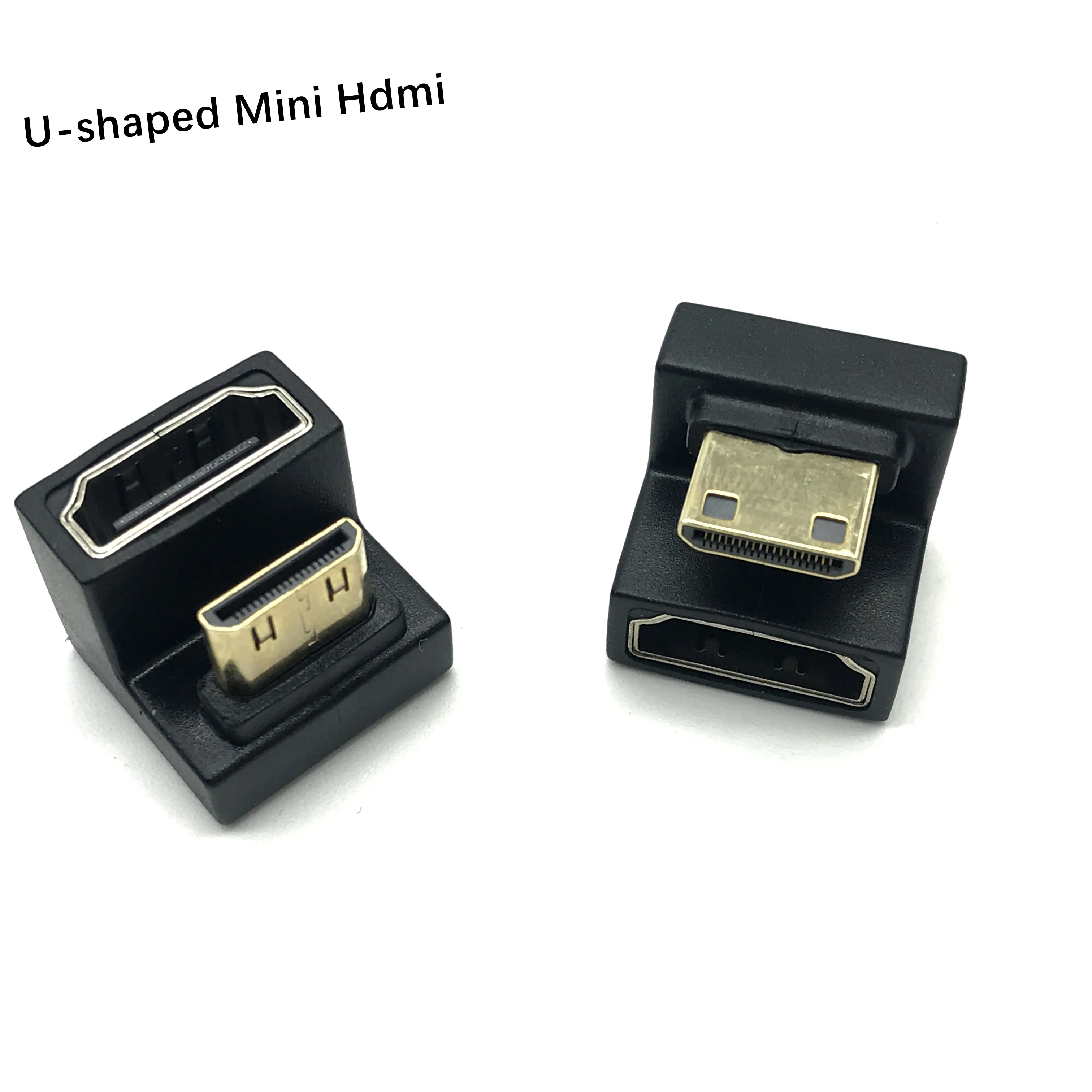 

Угловой U-образный L-преобразователь с углом 360 градусов, совместимый с Mini HD «папа» и HDMI, удлинитель 2,1 в «мама», адаптер 4K, 8K, 60 Гц