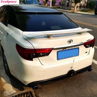 for toyota reiz mark x 2011 2012 2013 2014 2015 rear trunk spoiler high quality abs material unpainted color car rear wing trim