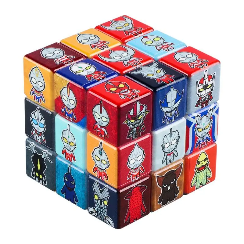 

Ultraman children's puzzle adult decompression smooth bump Man third-order Rubik's Cube boys and girls cartoon gift