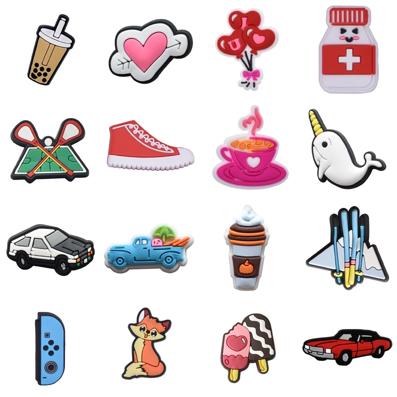 

Women Charm Shoe Charms Accessories Decorations PVC Buckle Decorations for Crocs Wholesale Bulk Gifts Pins Shoes Accessories