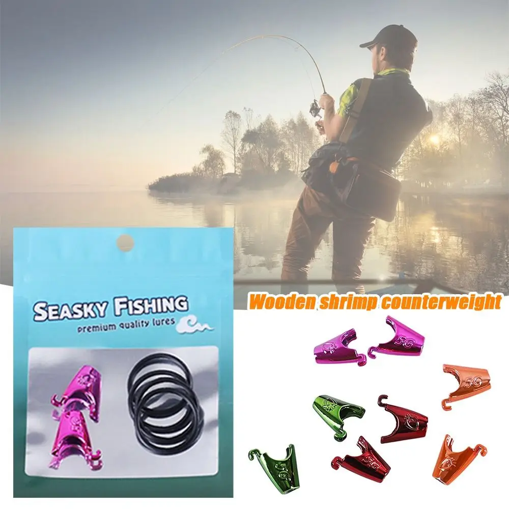 

1bag Fishing Bait Lure Tackle Accessories 5g Squid Jig Tip Run Weight Sinker for Wood Shrimp Prawn Lure Bait Fishing Jig Weight