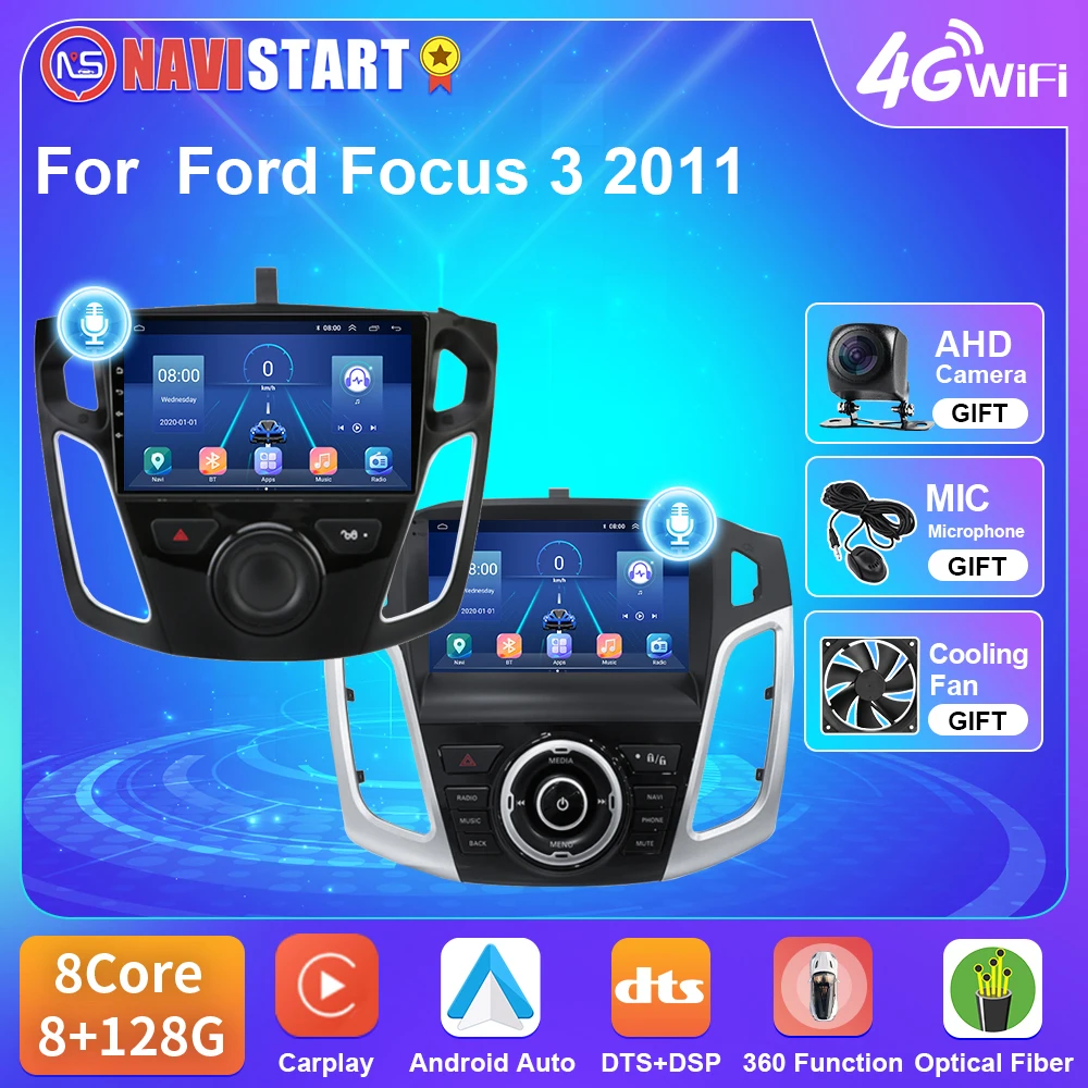 

NAVISTAR T5 Android 10 For Ford Focus 3 Mk 3 2011-2020 Car Radio 4G WIFI Video Player Carplay Auto GPS Navigation 2 Din No DVD