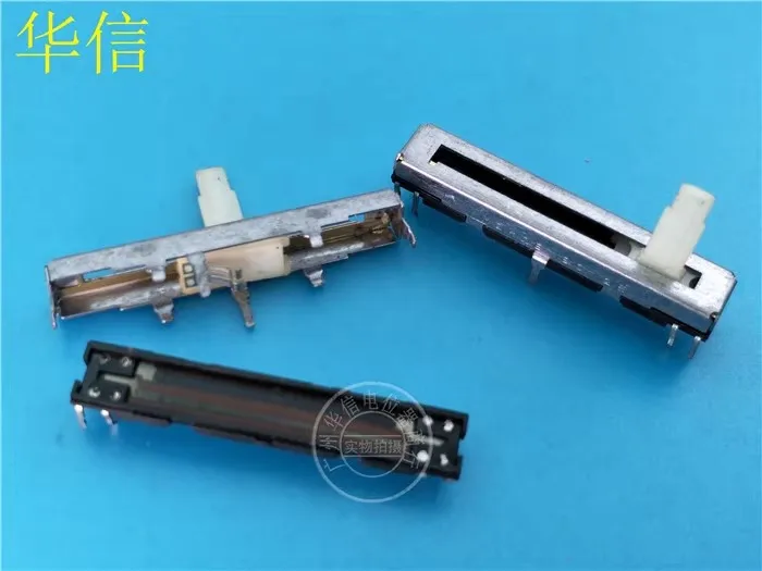 Потенциометр с одним слайдером 45 мм краном модель B2K длина хвостовика 15