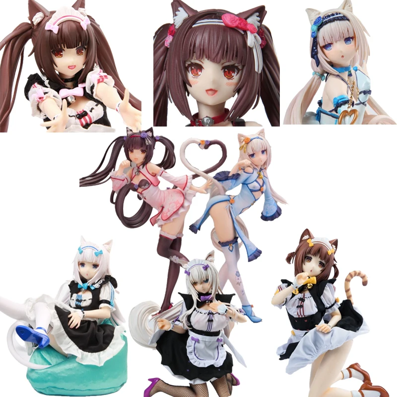 

Japan Anime NEKOPARA Vol.1 Soleil Opened! Chocolate Vanilla Coconut Red Beans Action Figure Maid PVC Sexy Girls Collection Model