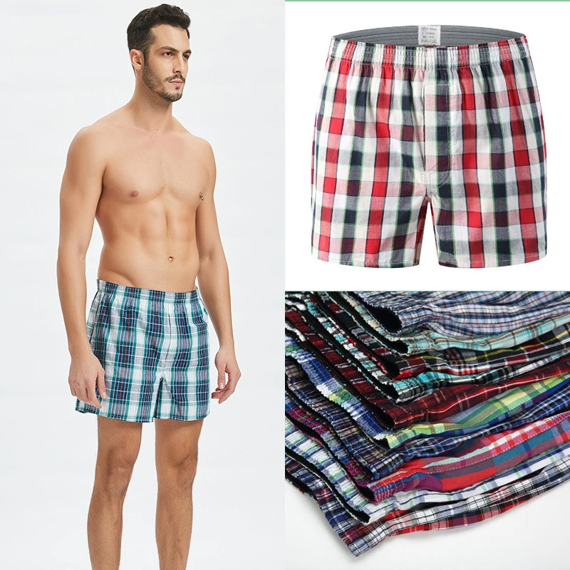 

1 Pcs Sexy Accessories Size Plus Boxers Men Underwear Bermuda Masculina Fitness String Cotton Panties Briefs Wolf Jersey Drop