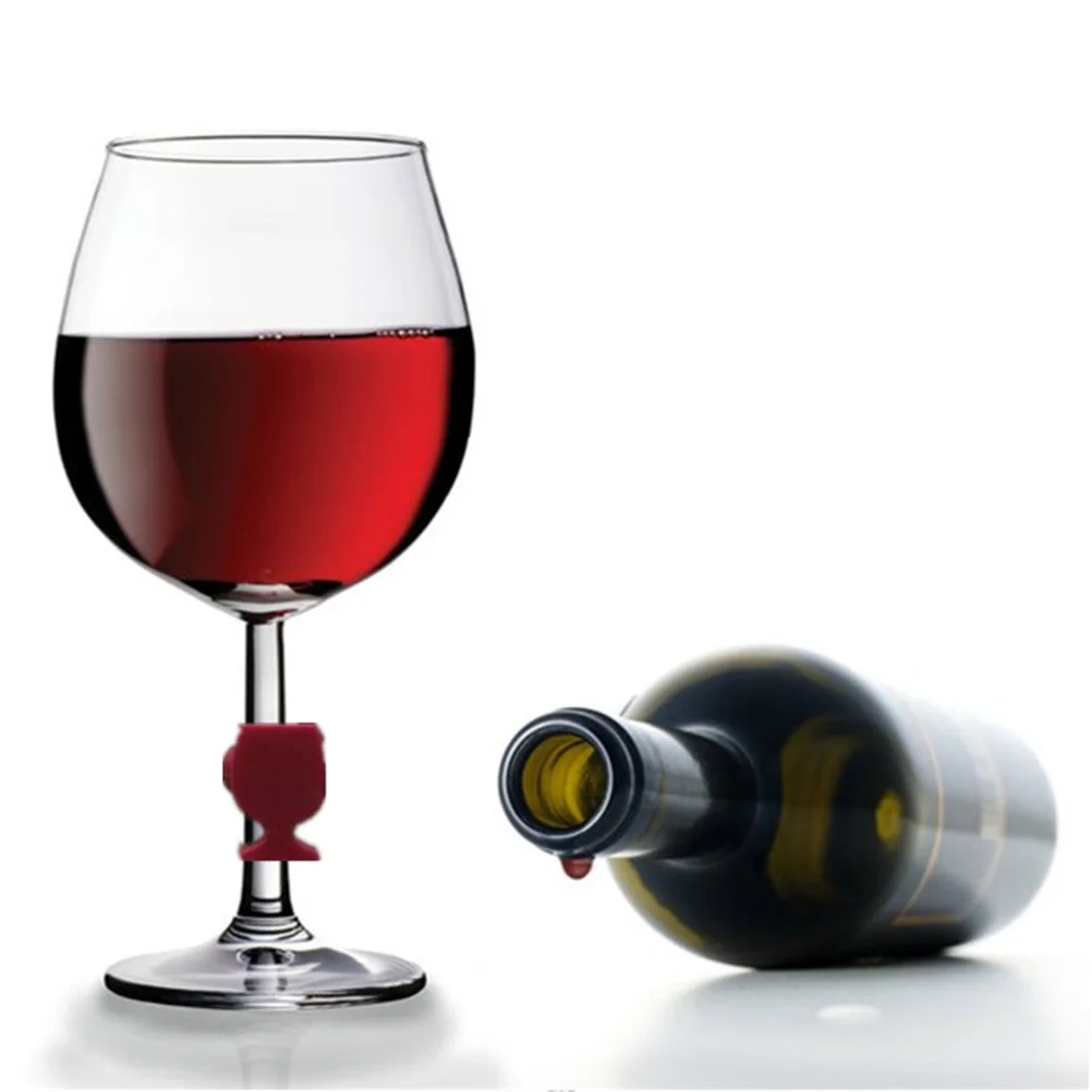 

8 pcs Drink Glass Identifiers Glass Charms Tags Silicone Marker Champagne Glass Charms Drinking Glass Identifiers