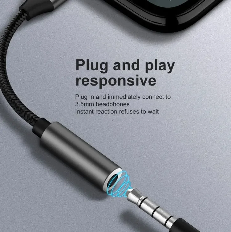 Адаптер для наушников с разъемом Type-C на 3 5 мм Кабель-адаптер без потерь качества