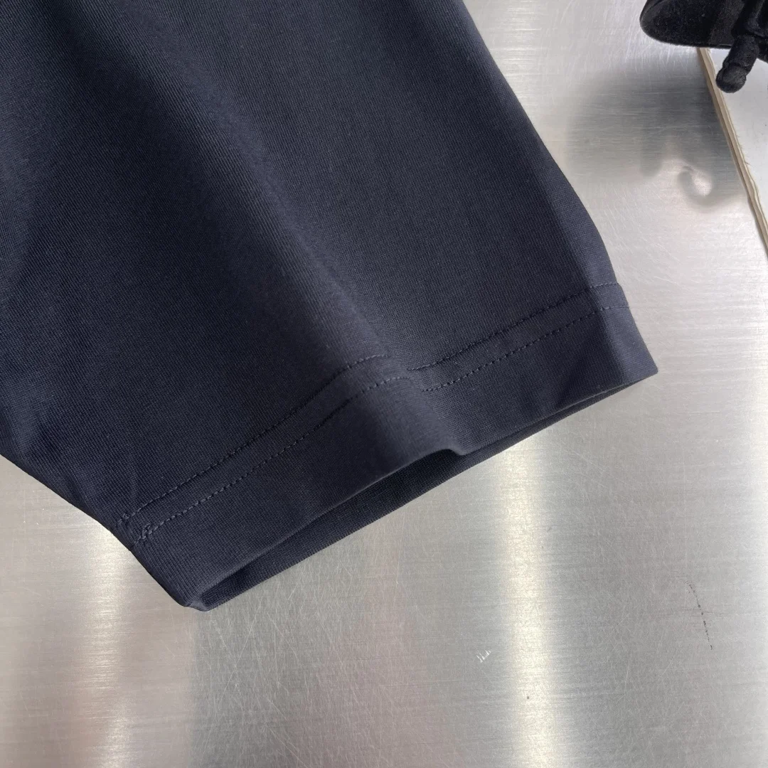 Фото Футболка Kiton 26ss из новой летней коллекции, хлопок + ткань Sorona, комфортная и дышащая, модная повседневная модель с круглым вырезом и короткими рукавами. №3