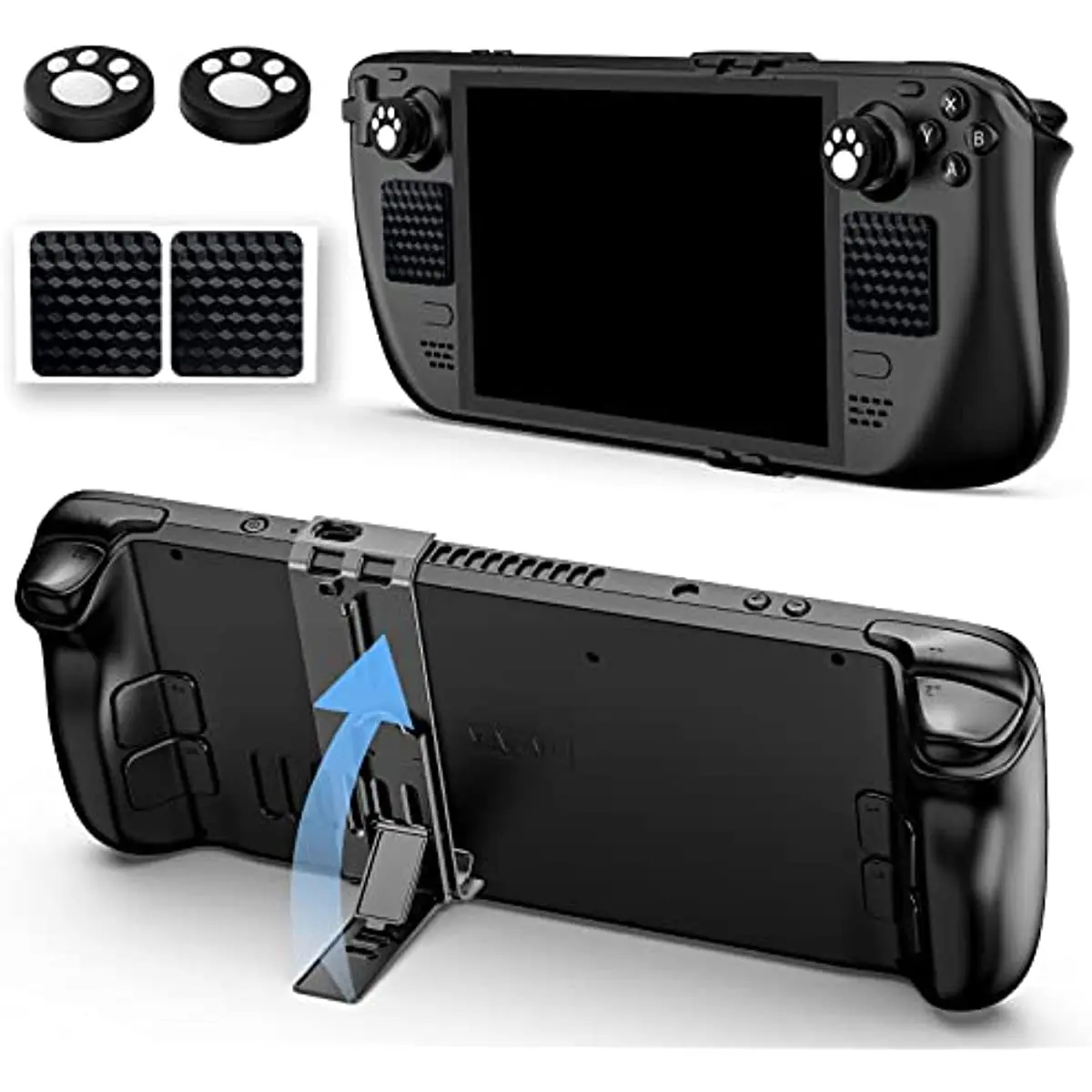 

Stand for Steam Deck, Adjustable Foldable Stand Compatible with Steam Deck Game Console, 1 Steam Deck Stand, 2 Protect Sticker