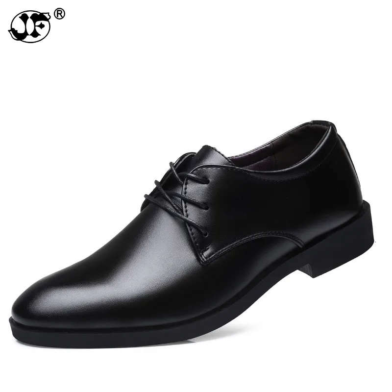 

formal classic style mens business leather shoes black brown white color man's office soft leather shoes new gents dress derby 8