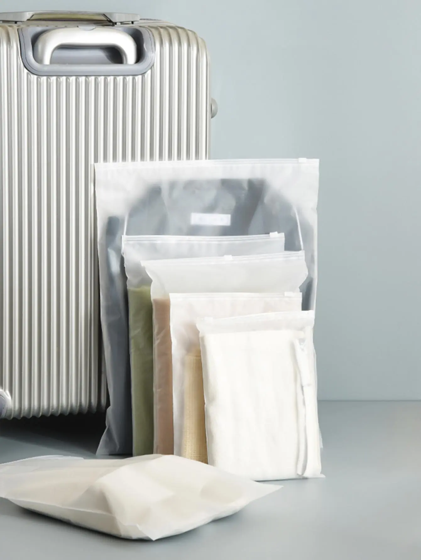 WORTHBUY Органайзер для одежды прозрачный на молнии 10 шт./комплект