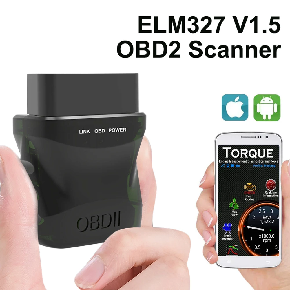 ELM327 V1.5 OBD2 сканер Bluetooth 4 0 автомобильный диагностический инструмент OBDII
