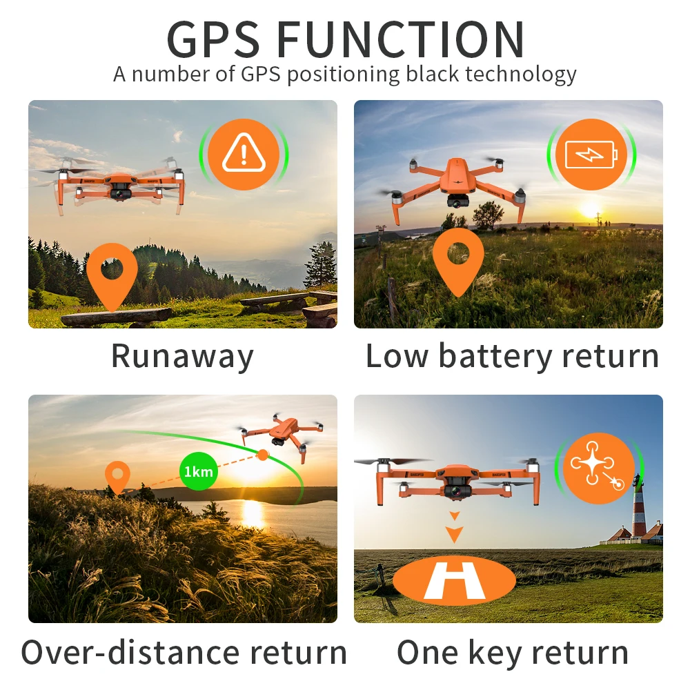 QJ Новинка KF102 GPS Дрон 4K двойная камера фотография Wifi FPV обход препятствий складной