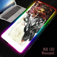 mrgbest drawing painting white red tiger locking edge large natural rubber mouse pad waterproof game desk mousepad keyboard mat