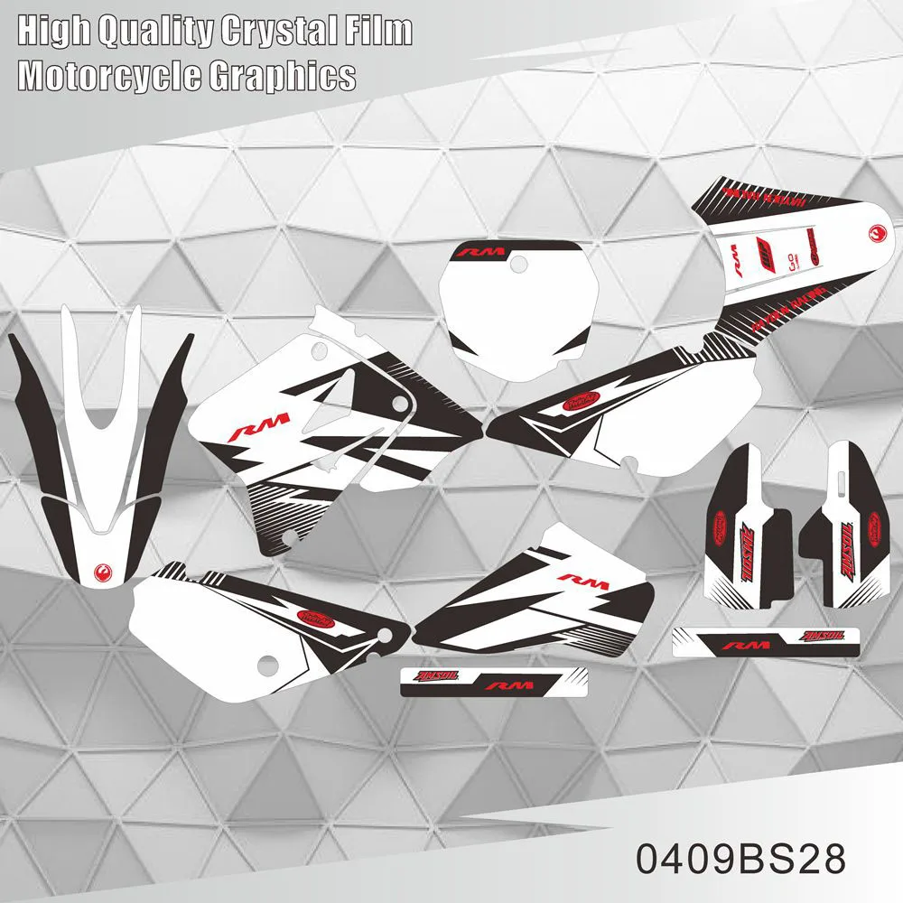 Графические наклейки для SUZUKI RM85 RM 85 2002-2020 на задний план мотоцикла с