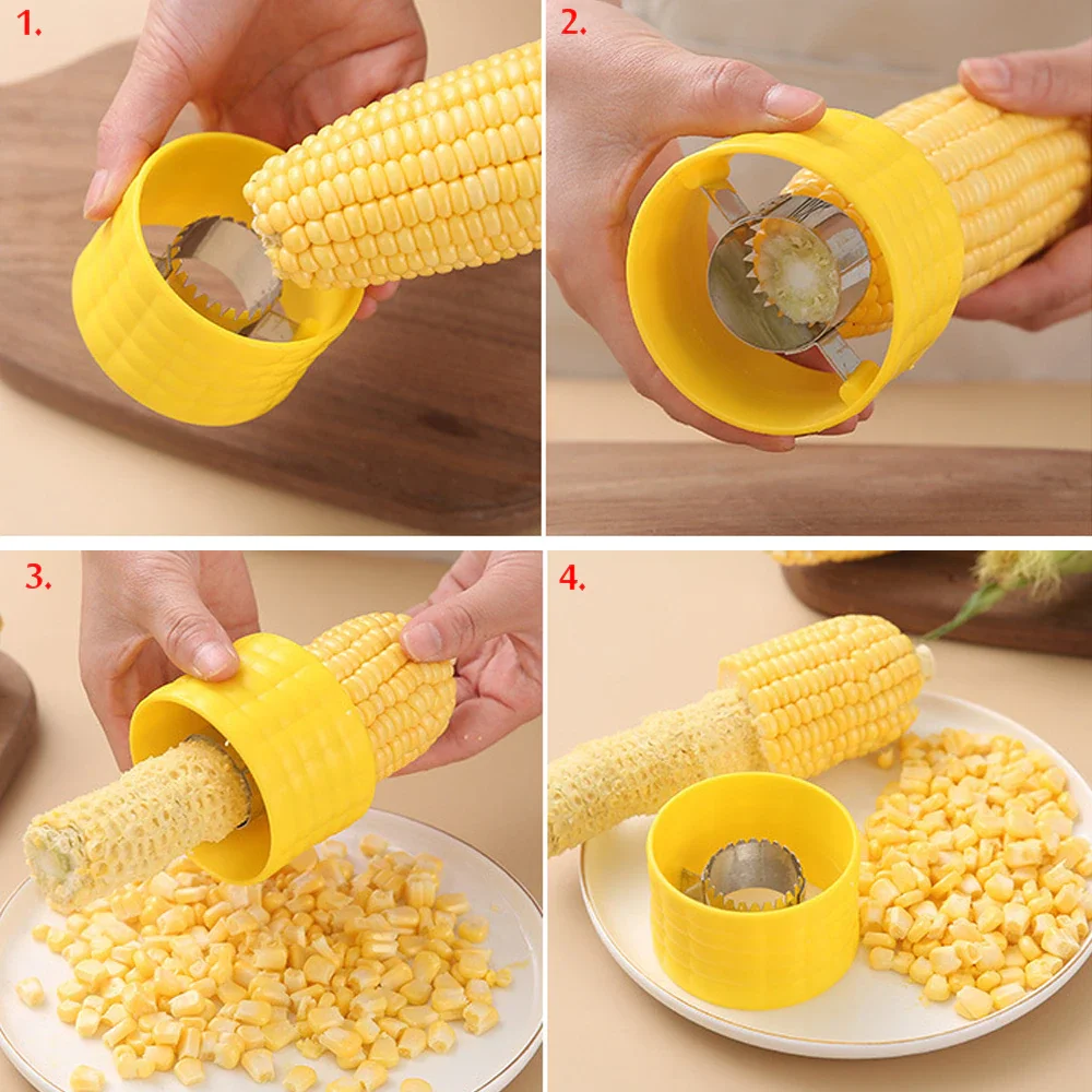 NEW 1Pcs Corn peeler Corn Stripper Cob Cutter Thresher Corn Stripper Fruit Vegetable Cooking Tools Cooking tools Kitchen Cob