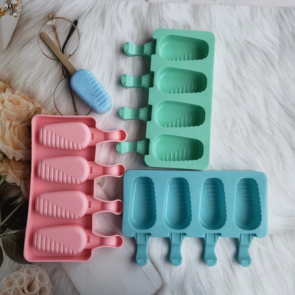 

Ice Cream Mold Silicone Ice Mold For Popsicle Ice Cube Pop Mould DIY Candy Pudding Cake Accessories Making Baking Tools