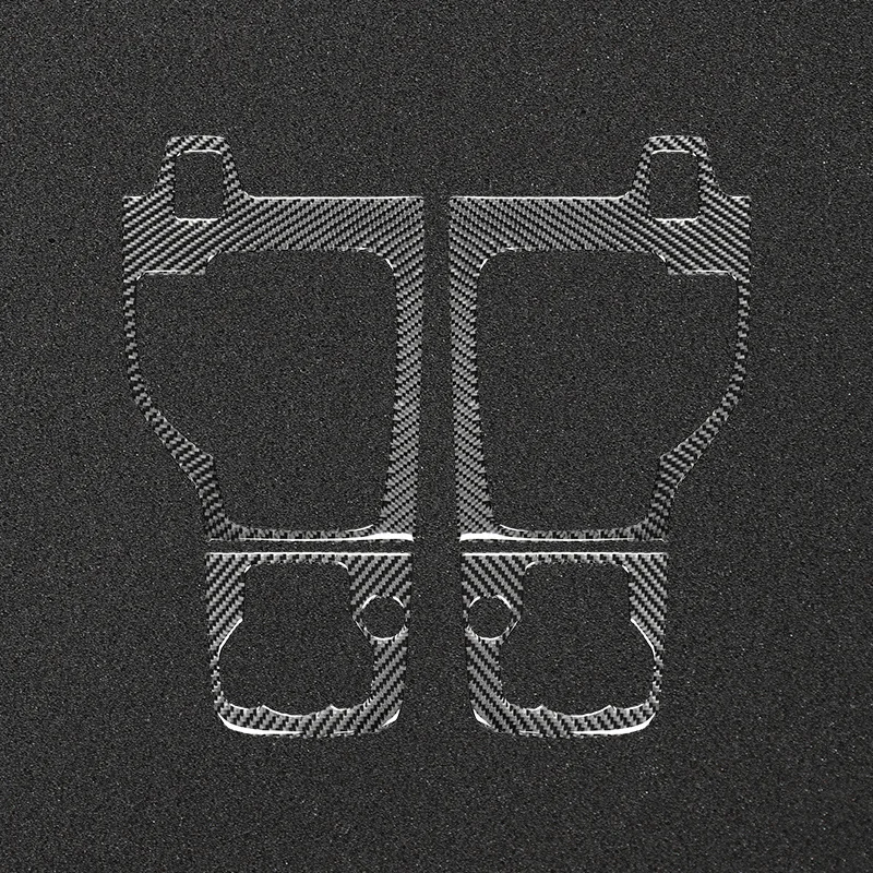 Карбоновая внутренняя панель переключения передач рамка медиа-кнопки наклейка