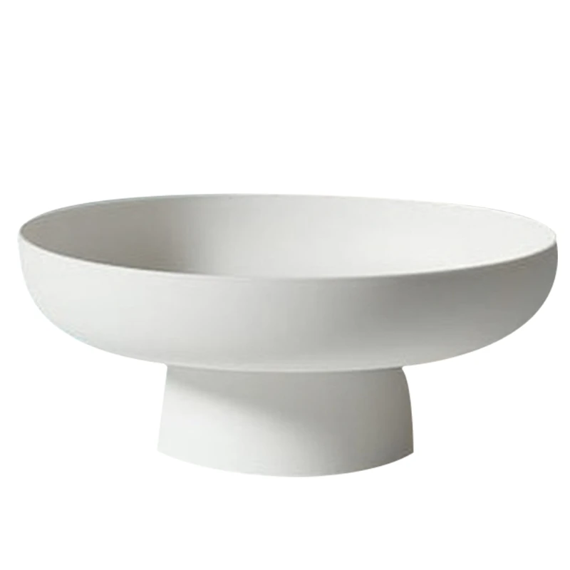

Fruit Dish Round Drain Fruit Basket Modern Style Container for Kitchen Counter Table Centerpiece