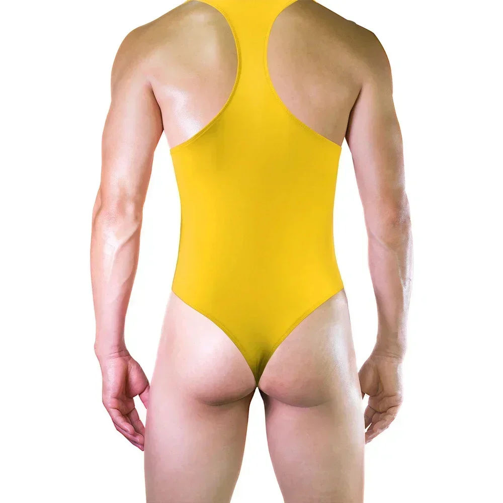 Одежда мужская боди комбинезон Masculina сексуальное женское белье блестящая майка